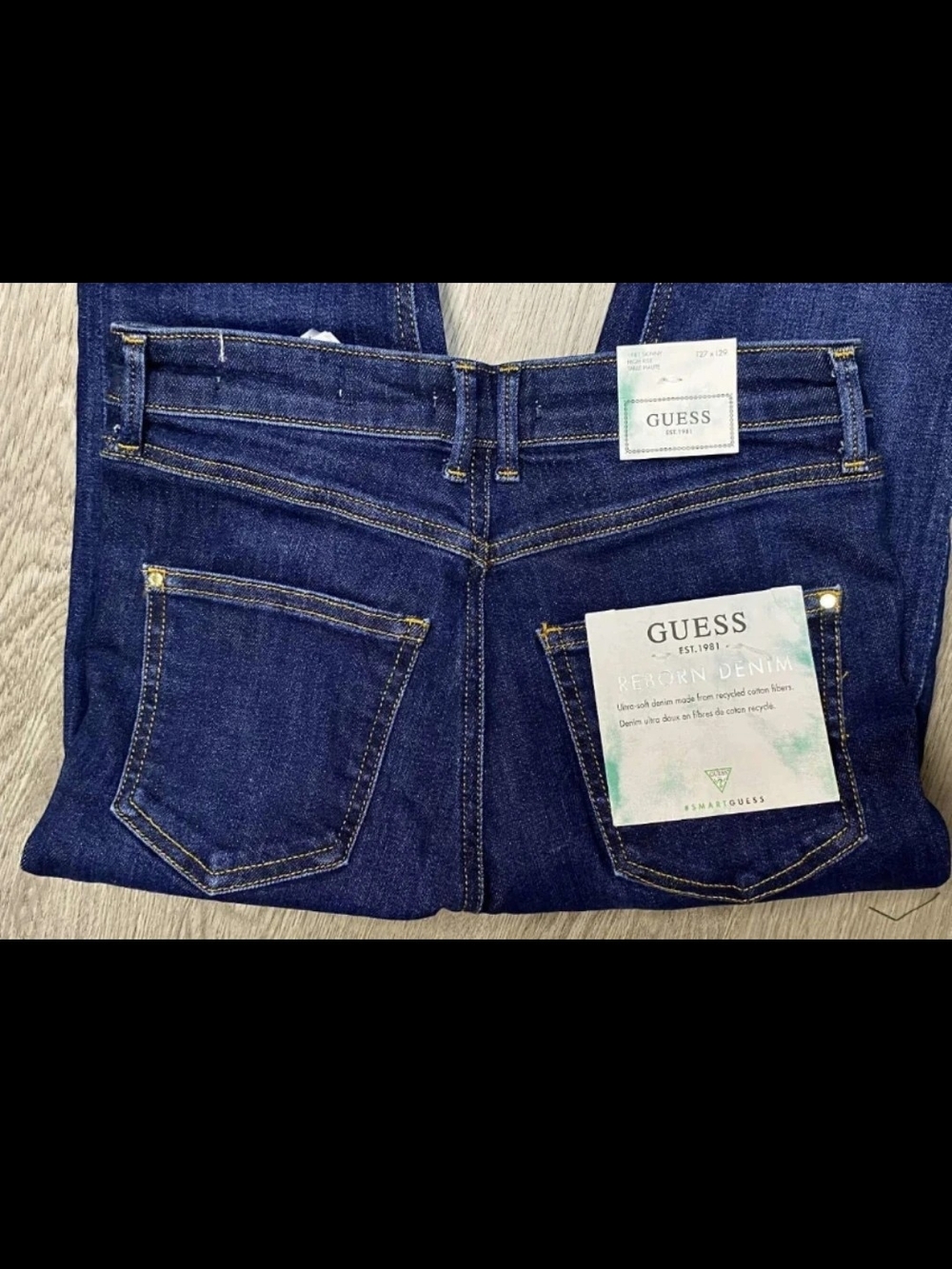GUESS Women's Dark Indigo Skinny Jeans - Picture 4 of 10